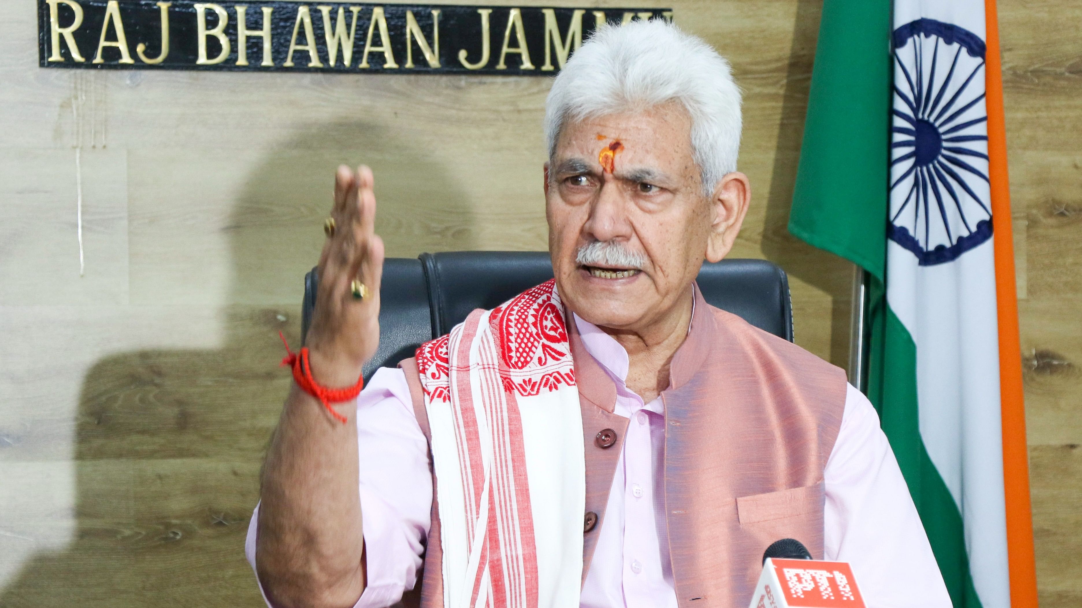 <div class="paragraphs"><p>Jammu and Kashmir Lt Governor Manoj Sinha</p></div>